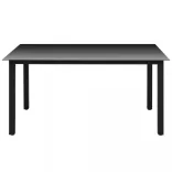 7 részes szürke polyrattan kerti étkezőgarnitúra párnákkal