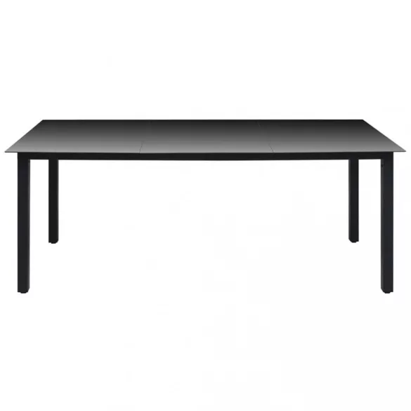 7 részes szürke polyrattan kerti étkezőgarnitúra párnákkal