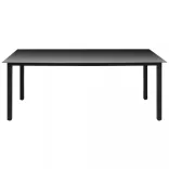 9 részes bézs polyrattan kerti étkezőgarnitúra párnákkal