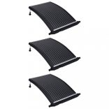 3 db ívelt napelemes medencefűtő panel 110 x 65 cm