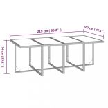 9 részes szürke polirattan kerti étkezőgarnitúra párnákkal