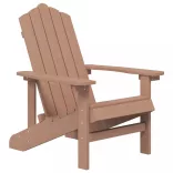2 db barna HDPE kerti adirondack szék