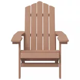 2 db barna HDPE kerti adirondack szék