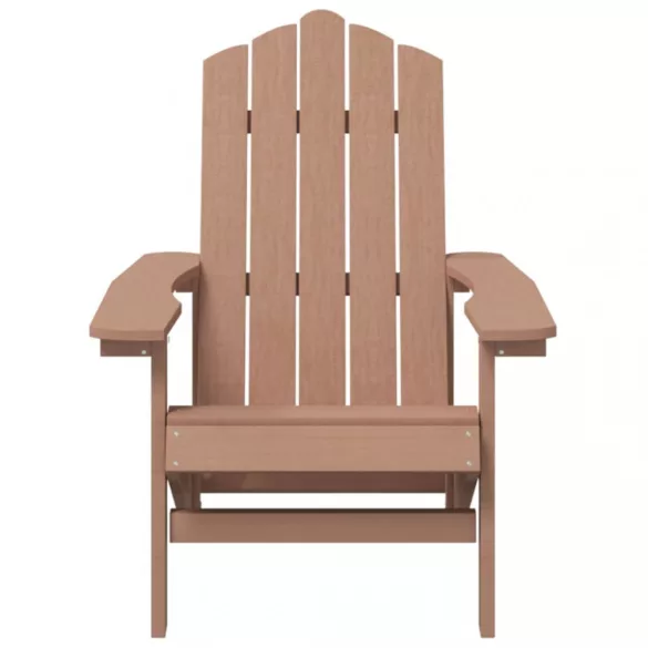 2 db barna HDPE kerti adirondack szék