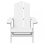 fehér HDPE kerti adirondack szék asztallal