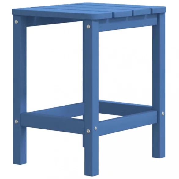 vízkék HDPE kerti adirondack szék asztallal