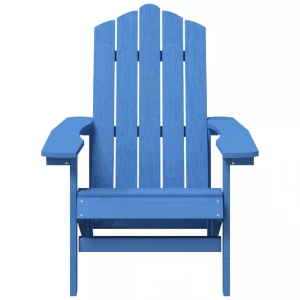 vízkék HDPE kerti adirondack székek asztallal