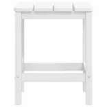 fehér HDPE kerti adirondack szék lábtartóval és asztallal