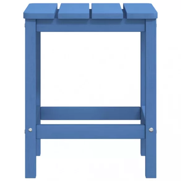 vízkék HDPE kerti adirondack szék lábtartóval és asztallal