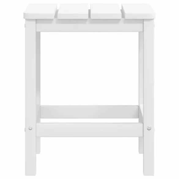 fehér HDPE kerti adirondack székek lábtartóval és asztallal