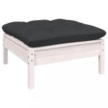 9 részes tömör fenyőfa kerti ülőgarnitúra párnákkal