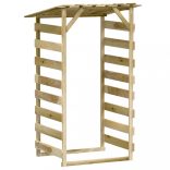 2 db impregnált fenyőfa pergola tetővel 100 x 90 x 200 cm