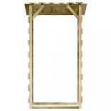 2 db impregnált fenyőfa pergola tetővel 100 x 90 x 200 cm