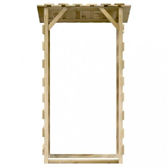 2 db impregnált fenyőfa pergola tetővel 100 x 90 x 200 cm