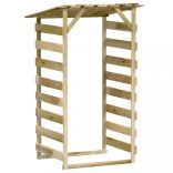 3 db impregnált fenyőfa pergola tetővel 100 x 90 x 200 cm