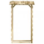 3 db impregnált fenyőfa pergola tetővel 100 x 90 x 200 cm