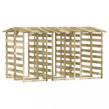 6 db impregnált fenyőfa pergola tetővel 100 x 90 x 200 cm