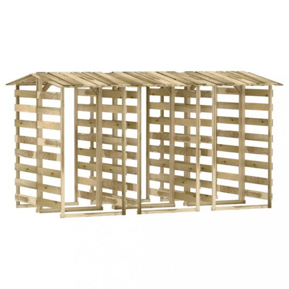 6 db impregnált fenyőfa pergola tetővel 100 x 90 x 200 cm