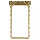 6 db impregnált fenyőfa pergola tetővel 100 x 90 x 200 cm