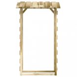 6 db impregnált fenyőfa pergola tetővel 100 x 90 x 200 cm