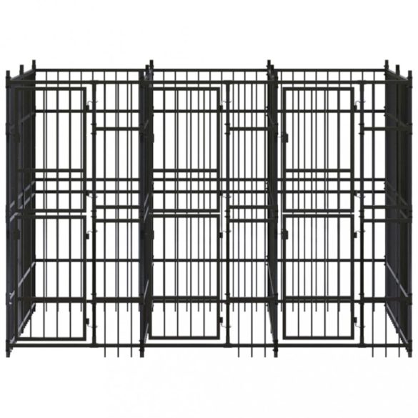 acél kültéri kutyakennel 5,53 m²