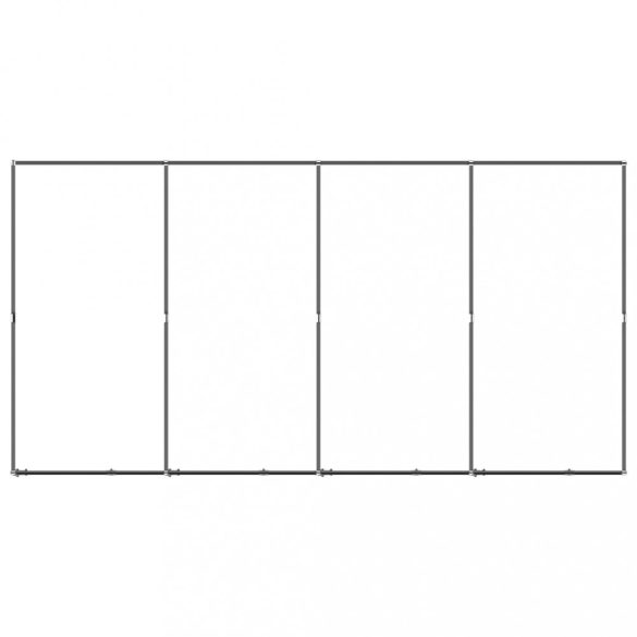 acél kültéri kutyakennel 7,37 m²