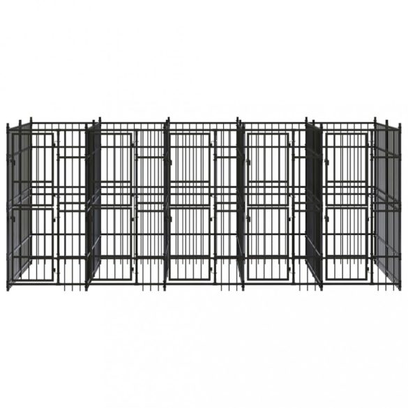 acél kültéri kutyakennel 9,22 m²