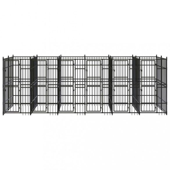 acél kültéri kutyakennel 11,06 m²