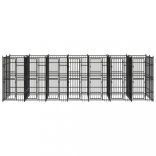 acél kültéri kutyakennel 12,9 m²