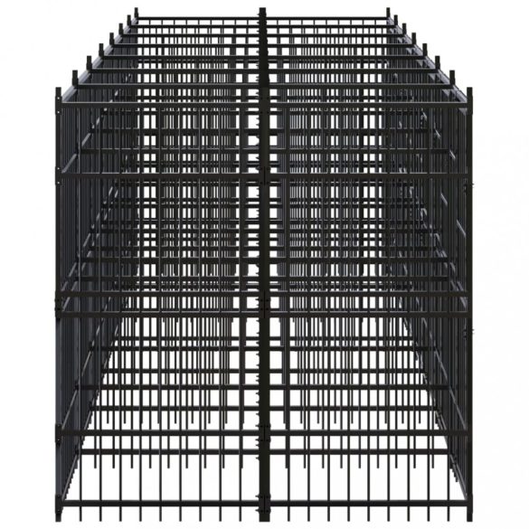 acél kültéri kutyakennel 12,9 m²