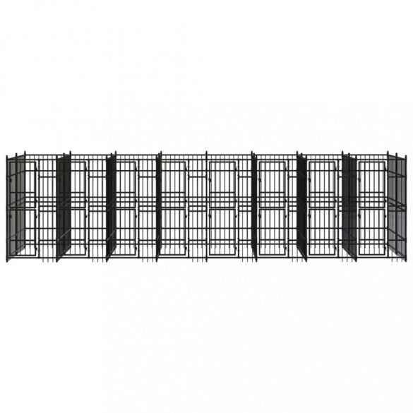 acél kültéri kutyakennel 14,75 m²