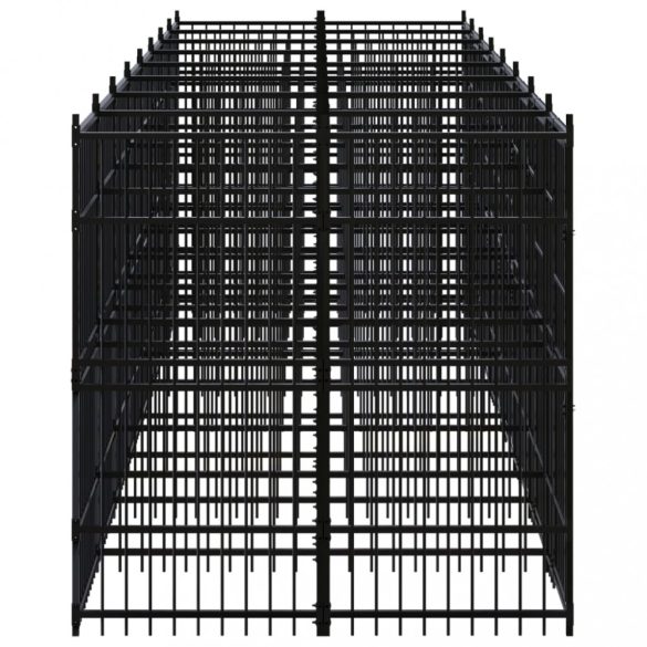 acél kültéri kutyakennel 14,75 m²