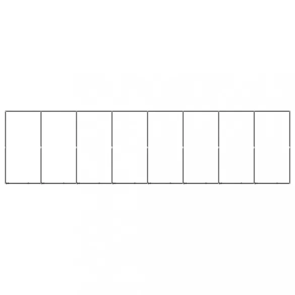 acél kültéri kutyakennel 14,75 m²