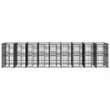 acél kültéri kutyakennel 16,59 m²