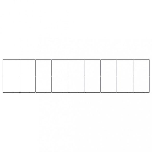 acél kültéri kutyakennel 16,59 m²