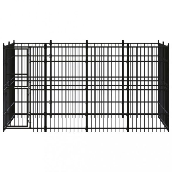 acél kültéri kutyakennel 7,37 m²