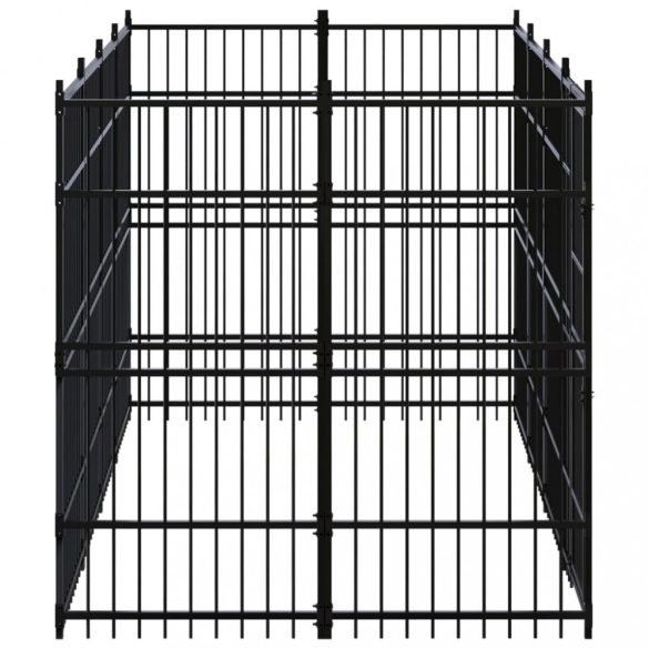 acél kültéri kutyakennel 7,37 m²