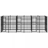 acél kültéri kutyakennel 11,06 m²