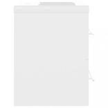 fehér szerelt fa mosdószekrény beépített mosdókagylóval