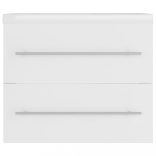 fehér szerelt fa mosdószekrény beépített mosdókagylóval