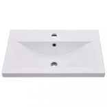 fehér szerelt fa mosdószekrény beépített mosdókagylóval