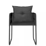 9 részes fekete kerti étkezőgarnitúra