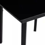 7 részes fekete PVC rattan kerti étkezőgarnitúra
