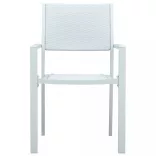 9 részes fehér kerti étkezőgarnitúra