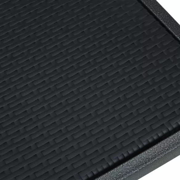 9 részes fekete kerti étkezőgarnitúra