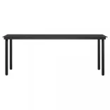 9 részes barna-fekete kerti étkezőgarnitúra párnákkal