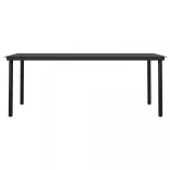 9 részes fekete kerti étkezőgarnitúra