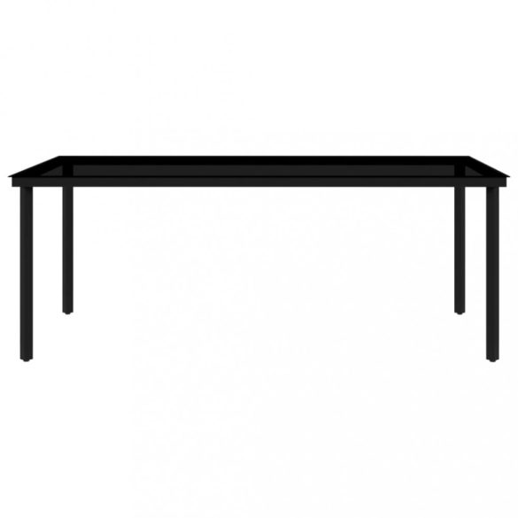 9 részes szürke kerti étkezőgarnitúra párnákkal