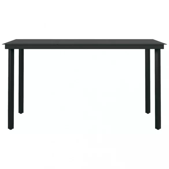 7 részes sötétszürke kerti étkezőgarnitúra