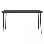 7 részes sötétszürke kerti étkezőgarnitúra